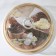 A dish for serving with a heaven lid, D = 30 cm, bamboo, glass, color mix
