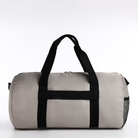 Road bag with lightning, external pocket, long belt, gray color-2