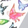 Tattoo on the body color "Flood flight" mix 9x19 cm