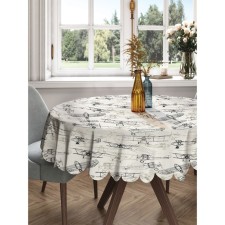 Tablecloth “drawings of aircraft”, round, Saten, d = 150 cm