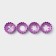 A set of cookies for cookies “Flower”, plastic, 4 pcs, purple