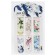 A set of magnetic bookmark for books Calligrata 6 pieces, "Flowers", mix