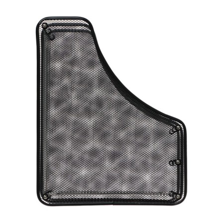 Vertical tray for paper, 2 compartments, metal mesh, black-1