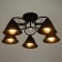Chandelier "Edmas" 5he27 40W black 60x60x22 cm Bayerlux