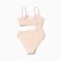 Swimsuit Assed female minku Milk color, size 48