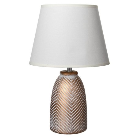 Table lamp "Diana" E14 40W white with a golden patina 22x22x35 cm-6