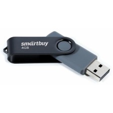 Flash drive Smartbuy 004gb2twk, 4 GB, USB2.0, th Up 25 MB/s, PBU up to 15 Mb/s, black