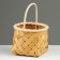 Wicker basket, D16 x 12/22.5 cm, sequoia