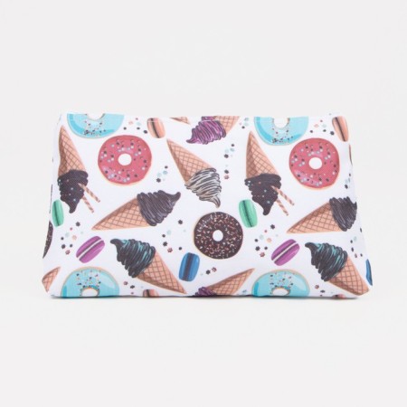 Cosmetic bag with lightning, white/multi -colored color-1