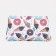 Cosmetic bag with lightning, white/multi -colored color