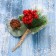 Decor "Winter Miracle" berries bumps of needles in the snow, 20 cm