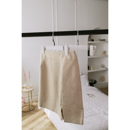 Pannings for trousers and skirts with clamps LadoM Eliot, 29 × 15 cm, 3 pcs, white color-6