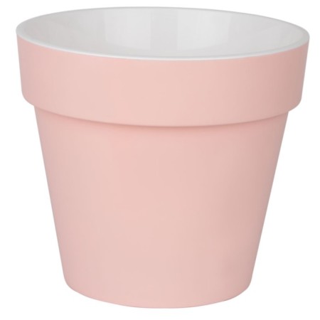 Plastic pot Live-In-Green with the Proteus tab, D = 17 cm, 2.3 l, pink color