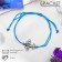 Bracelet "Inspiration" Open the world, blue color, d = 6 cm