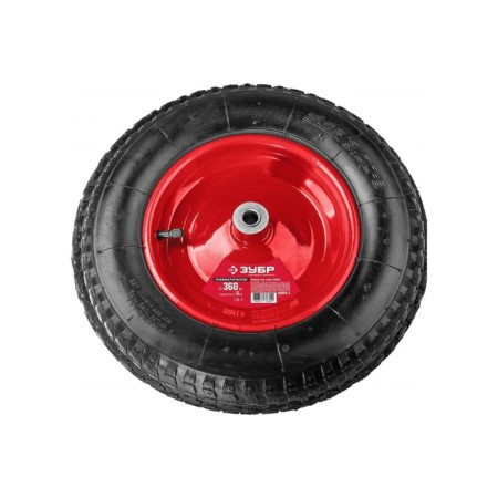 Pneumatic wheel, d = 360 mm, hub: diameter 16 mm, length 90 mm, "bison"-1