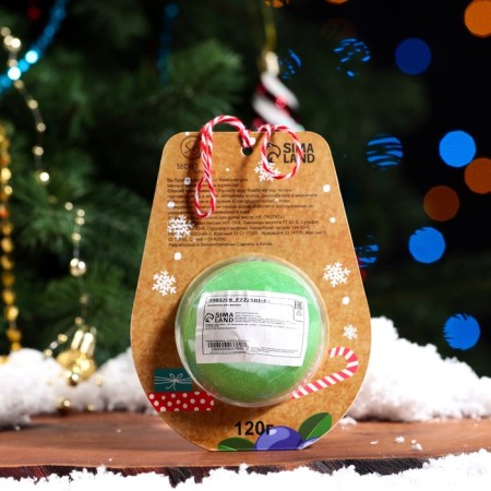 New Year's bomb for the bathtub "Penguin", Green, 120 gr.-1