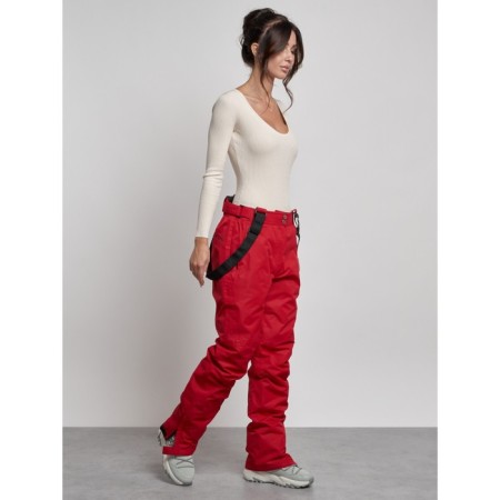 Semi -combinezone ski insulated female winter, size 50, red color-16