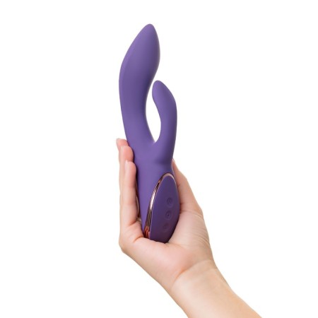 Vibrobler with the Come-Hither Jos Fingie function, 21.6 cm, silicone, purple color-10