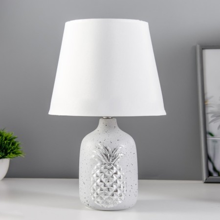 Board lamp "Pineapple" E14 40W gray silver 20x20x32cm Risalux