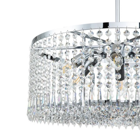 Lamp on the Indigo rod, 12005/6R Chrome. 6x40W, E14, 500x500x240/1255 mm-2