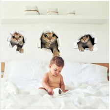 Stick 3D interior cat 60*45cm