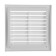 Ventilation grate "Vento" 1717uvr, 170x170 mm, reinforced, detachable, white