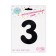 Foil ball 40 "" Number 3 with the crown ", the color is black