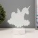 Lamp "Unicorn" LED 3000K USB/from batteries 3haa white 16.3x9x23 cm