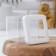 Container for bulk products "Step", 650 ml, 10 × 10 × 9.5, white color