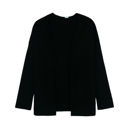 Female set: jacket, shirt, trousers, size 46, black color-1