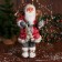 Santa Claus "In a suit with snowflakes and with a strap" 50 cm, red
