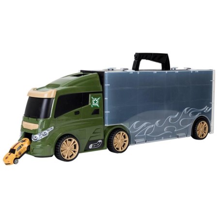Auto -Vorot Case Givito Militari, with cars, with a tunnel, green color, 59 cm-5