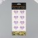 Stick plastic rhinestones "Magic butterflies" mix 10x23 cm