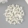 Beads for creativity plastic "Pearls" set of 50 pcs white 1.6x1.2x0.5 cm