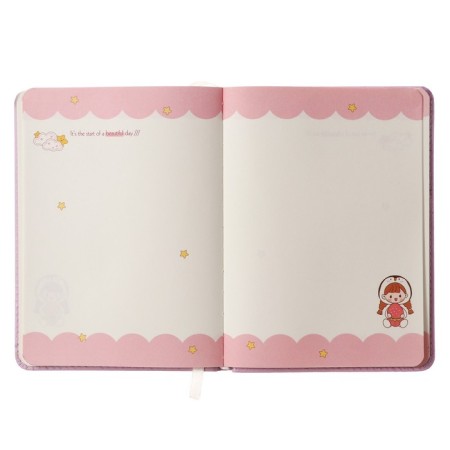 Gift notebook, A6+, 100 sheets, color block, PVC cover, "Anime", mix-12