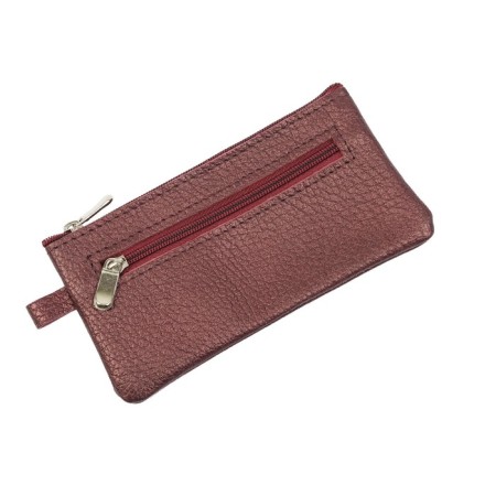 Key of zipper, length 14.5 cm, burgundy color-2