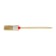 Round tundra, natural bristles, wooden handle, No. 6, 30 mm