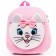 Blue backpack on a zipper, with a pocket, 19 x 22 cm "Kita Marie", cats aristocrats