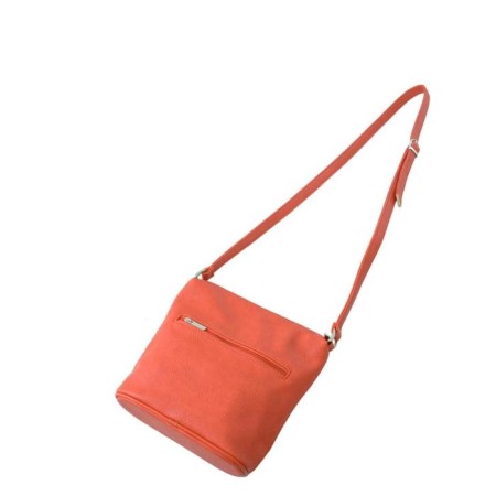 Cross-Bodi bag, lightning department, 2 outer pockets, orange color-1