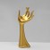 Stand for jewelry "Hand" 9.5 × 7 × 24, color gold