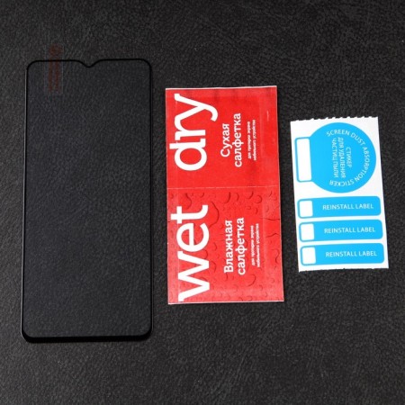 Protective glass Mobility, for Samsung Galaxy A03, full glue, black-1