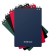 Notepad on the crest A6, 60 sheets, cage, Erichkrause "Classic", plastic cover silk -screen cover, OFSET Belic 100%, OFSET block, MIX