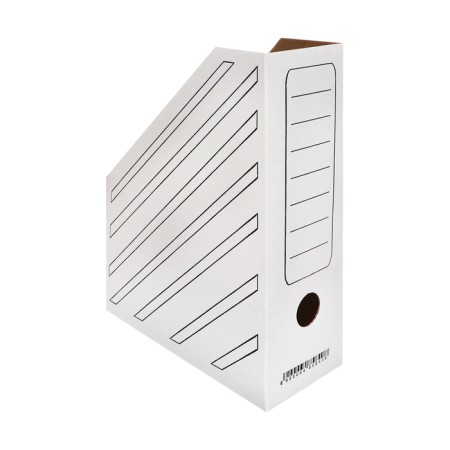 A4 storage, archive, calligrata, micro-frong cardboard, 100 mm, up to 900 l, white-2