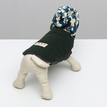 Jacket for dogs, s (DS 20 cm, Osh 23 cm, OG 32 cm), dark green-3