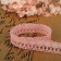 Knitted lace, 18 mm × 2.7 ± 0.5 m, powder color