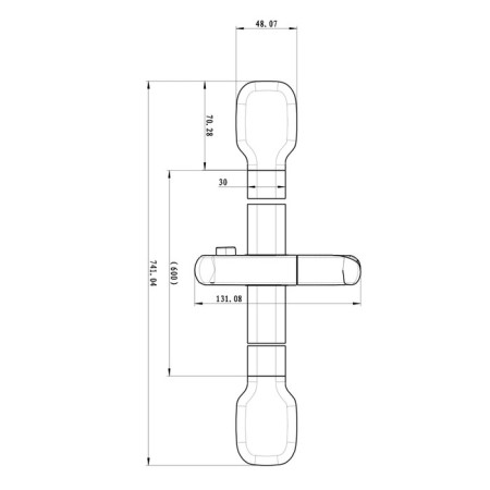 Staykaduzhevyvylemarklm8078C, telescopic, chrome-1