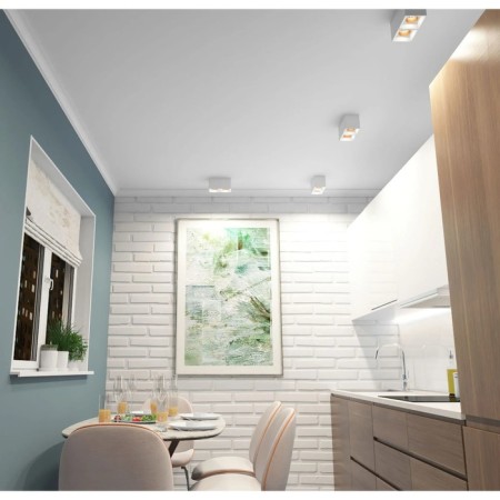 DK3085-WH+BR overhead swing lamp for a changing lamp SORO, IP20, 15W, GU5.3, LED, White/BR-1