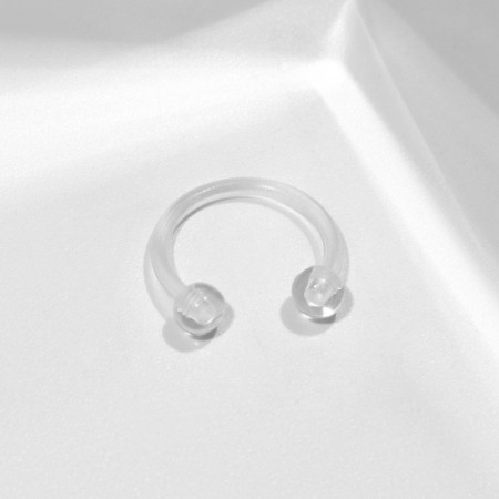 Piercing in the eyebrow "Balls", d = 10 mm, the color is transparent