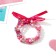 Bracelet Children's "Choselka" 3 threads, llama, pink color