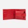 Women's wallet on the Textura button, red color